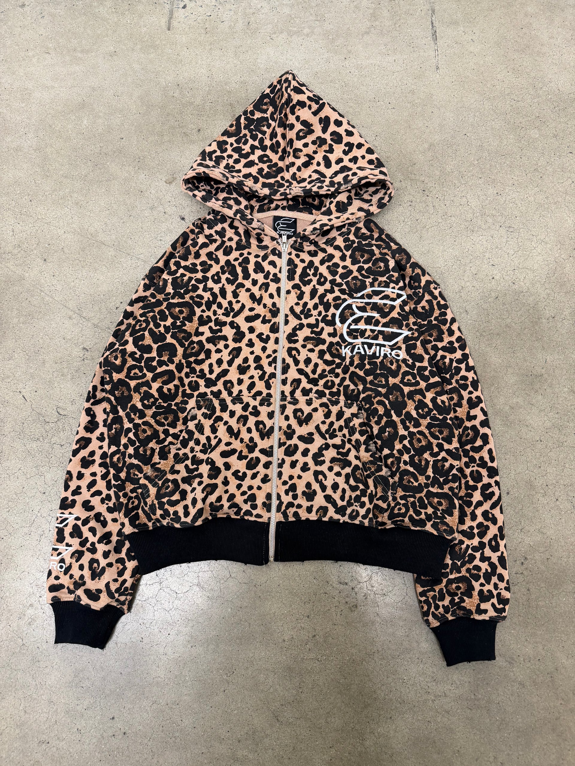 Cheetah zip up