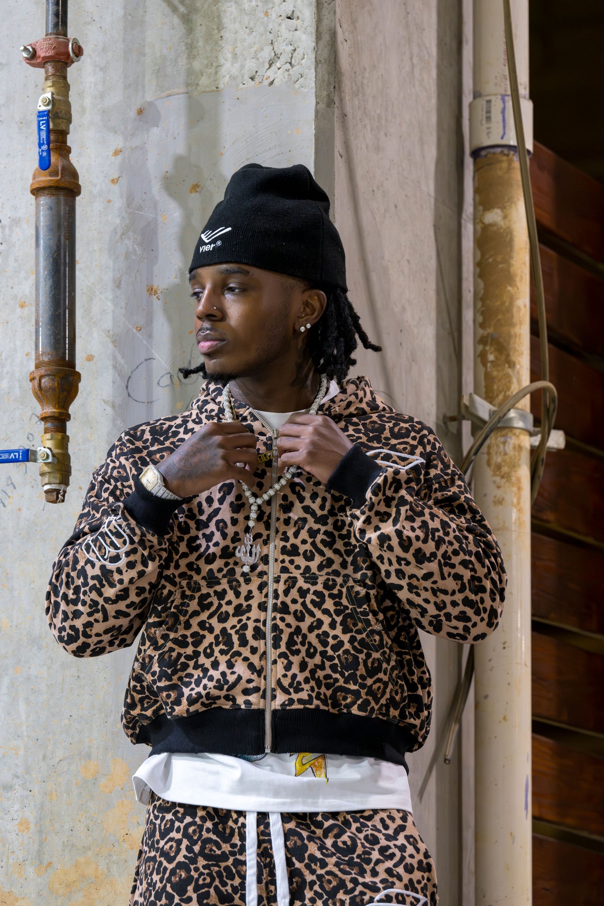 Cheetah zip up